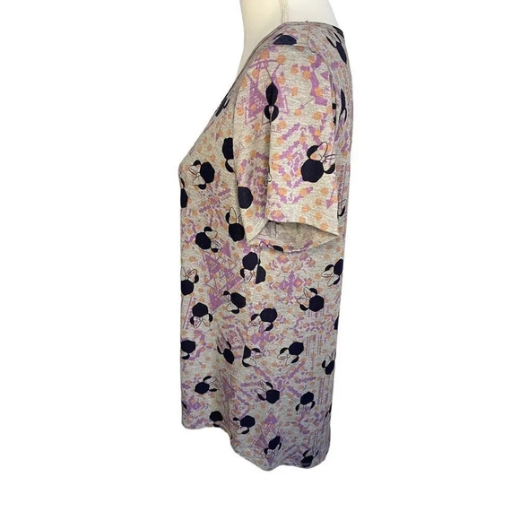 LuLaRoe Disney Classic Top Size Medium Minnie Mouse Grey & Purple‎ - Picture 2 of 4